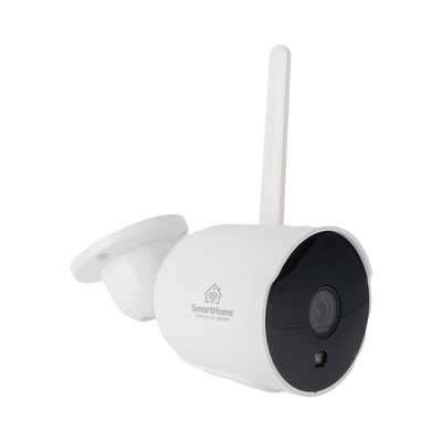 CAMARA BALA IP 2MP| WIFI | AUDIO DE 2 VIAS| ALMACENAMIENTO EN MICROSD| LENTE DE 4MM | ANGULO DE APERTURA 90 GRADOS IP65 | SCAM2B