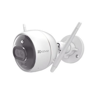 Bala IP 2 Megapíxel / Wi-Fi  / Doble Lente / COLORES EN OSCURIDAD / Deteccion de Personas o Vehículos  / Cruce de Línea / Intrusión a un área / Audio de dos vías / Luz Estroboscópica / Sirena / MicroSD | C3X