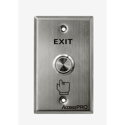Botón de Cabeza Plana / Exterior IP66 / Estético / Placa de Acero Inoxidable | APB-87022D