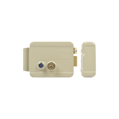 Cerradura Eléctrica / Incluye Llave / Derecha/ Con Botón integrado /Exterior | 321-DCBD-ABG