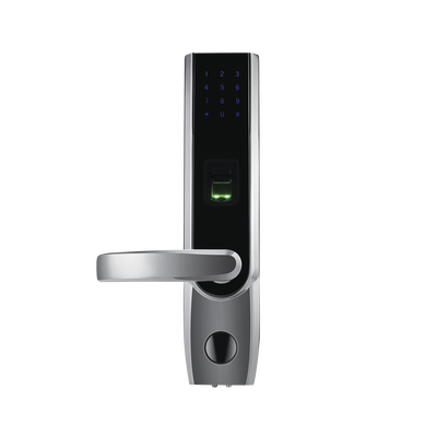 Cerradura autónoma izquierda bluetooth de huella digital, tarjeta de proximidad y contraseña / APP ZKSmarKey | TL400BL