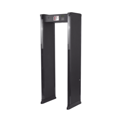 Arco Detector de Metales de 6 Zonas para Intemperie con Anclaje para Fijarse al Piso. Incluye Sensor IR para evitar falsas Alarmas / Certificado por la Administración Federal de Aviación de EE. UU. (FAA) | INTELL-26-ZIR-W