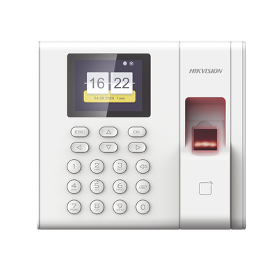 Checador de Huella con Batería de Respaldo  / Reportes por USB / 1,000 Usuarios / 1000 Huellas / 100,000 Registros / Lector de Tarjetas EM / Uso con iVMS-4200. | DS-K1A8503EF-B
