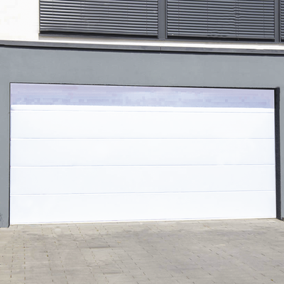 Puerta de Garage de Alta Calidad / Linea Central / Color Blanco 10X9 pies,  AISLADA, Estilo Americana. | GARAGE-109