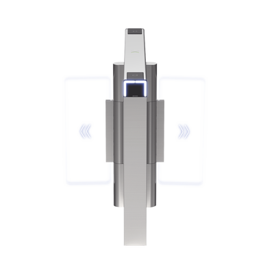 Torniquete Swing Central PREMIUM para Ampliar Carriles / Iluminación LED / Carril de 90 cms / Requiere Torniquetes Izquierdo y Derecho | DS-K3B530X-M/MPG-DP90