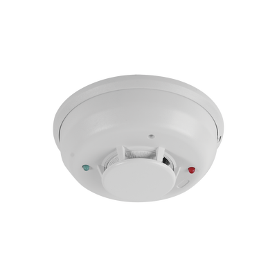 Detector Fotoeléctrico de Humo de 4 Hilos con Sensor de Temperatura Aislado, Sirena Interconstruida y Relevador, Serie i3 | 4WITAR-B
