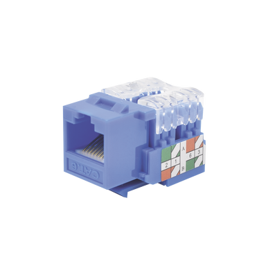 Módulo Jack 110 Cat6, Keystone para Faceplate - Color Azul | LP-KJ-601-BU