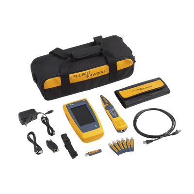 Kit Avanzado de Calificador de Red LinkIQ, Para Verificar Rendimiento de Cableado Hasta 10Gbps Basado en Frecuencia, con Pantalla Multitáctil a Color | LIQ-KIT