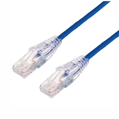 Cable de Parcheo Slim UTP Cat6A - 10 Metros (32.81 Pies) Azul, Diámetro Reducido (28 AWG) | LP-UT6A-1000-BU28