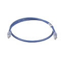 Cable de Parcheo UTP, Cat6A, 24 AWG, CM, Color Azul, 0.3 Metros (1 Pie) | UTP6AX1BU