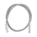 Cable de Parcheo Slim UTP Cat6 - 2 Metros (6.56 Pies) Gris Diámetro Reducido (28 AWG) | LP-UT6-200-GY28