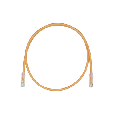 Cable de Parcheo, UTP Cat5e, Diámetro Reducido (28AWG), Color Naranja, 0.30 Metros (1 Pie) | UTP28CH1OR