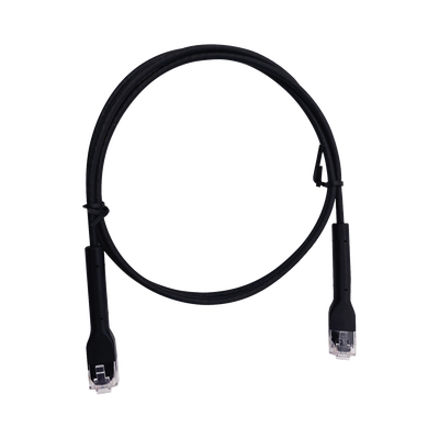 Mini Patch Cord Cat6 Ultra Slim 10 Metros (32.81 Pies) Negro ? Ahorra Espacio sin Organizadores, con Bota Flexible | LP-PSLIM-10BK