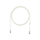 Cable de Parcheo TX6, UTP Cat6, Diámetro Reducido (28AWG), Color Blanco Mate, 2.13 Metros (7 Pies) | UTP28SP7