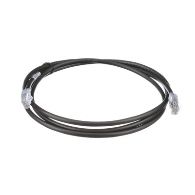 Cable de Parcheo UTP, Cat6A, 24 AWG, CM, Color Negro, 2.13 Metros (7 Pies) | UTP6AX7BL