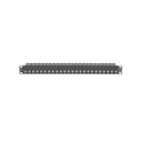 Patch Panel Z-Max de 24 Puertos, Blindado, Precargado con Jacks Categoría 6A, Plano, 1UR | Z6AS-PNL-24K