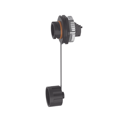 Conector Jack RJ45 de Uso Industrial Estilo TG, Blindado Categoría 6A, Con Tapa Protectora, Protección IP67 | IAEBH6XS