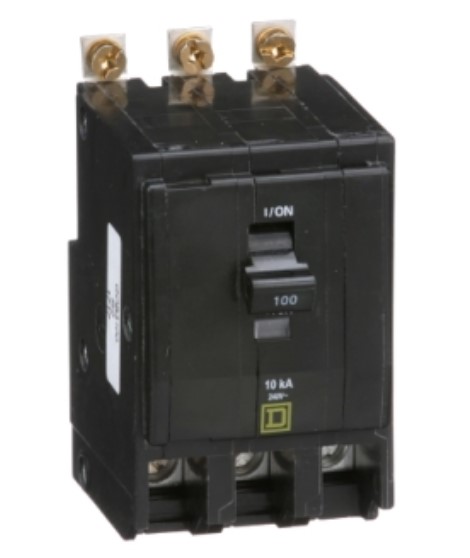 SSMELE INTERRUPTOR TERM. SIN GABINETE 3P 100A 240V P/ TABLERO NQ 3F 4H 100AMP MODELO:  QOB3100