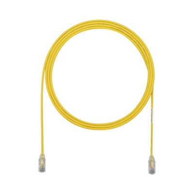 Cable de Parcheo TX6, UTP Cat6, Diámetro Reducido (28AWG), Color Amarillo, 1.52 Metros (5 Pies) | UTP28SP5YL