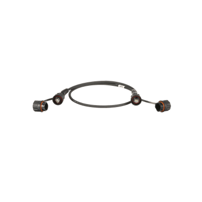 Patch Cord Cat6A IndustrialNet, Blindado S/FTP, Con Plug Industrial y Tapa en Cada Extremo, 3 Metros (9.84 Pies) | ISTP6X3MBL