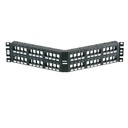 Panel de Parcheo Modular Keystone (Sin Conectores), Angulado, de 48 Puertos, 2UR | NKPPA48FMY
