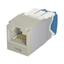 Conector Jack RJ45 Estilo TG, Mini-Com, Categoría 6A, de 8 Posiciones y 8 Cables, Color Gris | CJ6X88TGIG