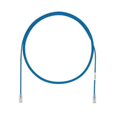 Cable de Parcheo UTP Cat6A, CM/LSZH, Diámetro Reducido (28AWG), Color Azul, 15.24 Metros (50 Pies) | UTP28X50BU