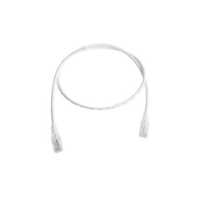 Patch Cord MC6 Modular Cat5e UTP, CM/LS0H, 3.05 Metros (10 Pies), Color Blanco, Versión Bulk (Sin Empaque Individual) | MC5-10-02B