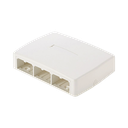 Caja de Montaje en Superficie, Para 6 Módulos Mini-Com, Color Blanco | CBXQ6WH-A