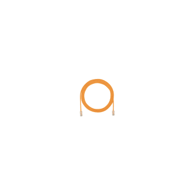 Cable de Parcheo UTP, Cat6A, Diámetro Reducido (28 AWG), CM/LSZH, Color Naranja, 20.3 cm (8 Pulgadas) | UTP28X8INOR