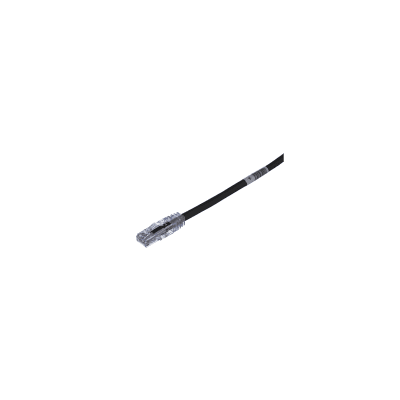 Cable de Parcheo TX6, UTP Cat6, 24 AWG, CM, Color Negro, 6.1 Metros (20 Pies) | UTPSP20BLY