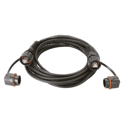Patch Cord Cat6A IndustrialNet, UTP, Con Plug Industrial y Tapa en Cada Extremo, 1 Metro (3.28 Pies) | IUTP6X1MBL