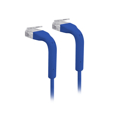 UniFi Patch Cable Cat6 Ultradelgado GbE con Botas Flexibles, Color Azul, 1 Metro (3.28 Pies) | U-CABLE-PATCH-1M-RJ45-BL