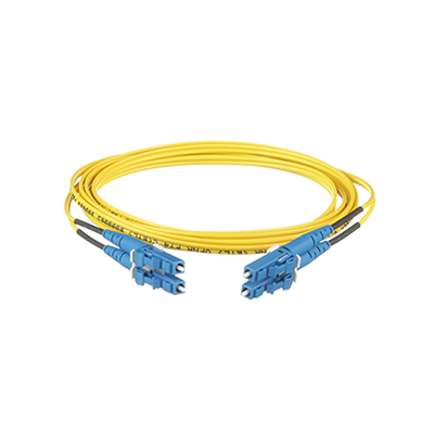 Jumper de Fibra Optica Monomodo 9/125 OS2, LC-LC Duplex, OFNR (Riser), Color Amarillo, 3 Metros (9.84 Pies) | F92ERLNLNSNM003