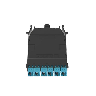 Cassette HD Flex Para 12 Fibras Multimodo OM4, de MPO a 6 Conectores LC Duplex, Color Aqua | FHCZO-12-10U