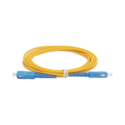 Jumper de Fibra Óptica Monomodo SC/UPC-SC/UPC Simplex de 3 Metros (9.84 Pies), 3mm | LPSM3SCUSCUS3