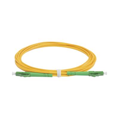 Jumper de Fibra Óptica Monomodo LC/APC-LC/APC Simplex de 3 Metros (9.84 Pies), 2mm | LPSM2LCALCAS3