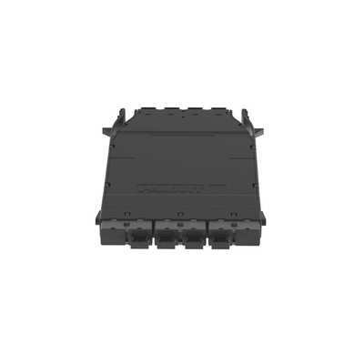 Cassette HD Flex? Para 32 Fibras Multimodo OM4, de 4 MPO(8F) Macho a 4 MPO(8F) Macho, Color Gris | FHMZO-32-M