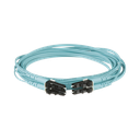 Jumper de Fibra Optica Multimodo 50/125 OM3, LC-LC Duplex, OFNR (Riser), Color Aqua, 9 Metros (29.53 Pies) | FX2ERLNLNSNM009