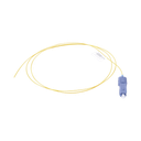 Pigtail de Fibra Óptica SC/UPC Simplex, Monomodo OS1/OS2 XGLO, OFNR, Color Amarillo, 1 Metro (3.28 Pies) | FP1B-SCUL-01