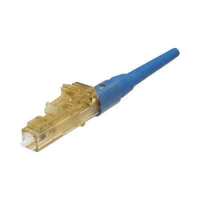 Conector de Fibra Óptica LC Simplex OptiCam, Monomodo 9/125 OS2, Pre-pulido, Color Azul | FLCSSCBUY