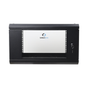 Gabinete de Pared de 6U con Puerta de Cristal Templado, 455 mm de Profundidad Total, Rack de 19in, Acero Reforzado Color Negro. | SR-1906-LH3G