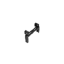 Rack de Distribución Aéreo de 2 Postes PanZone®, Rieles Roscados #12-24, de 4 UR, Color Negro | PZLRB4U