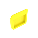 Tapa Final Para Canaletas FiberRunner™ 4x4, de Instalación a Presión, Color Amarillo | FREC4X4LYL