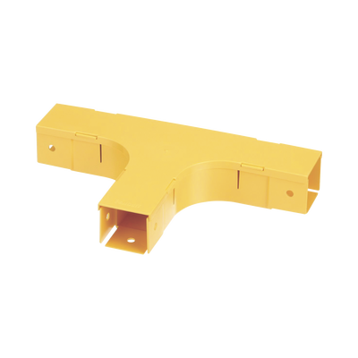 Accesorio en T Horizontal, Con Ángulos a 90º, Para Canaletas FiberRunner™ 2X2, Color Amarillo | FT2X2LYL