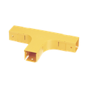 Accesorio en T Horizontal, Con Ángulos a 90º, Para Canaletas FiberRunner™ 2X2, Color Amarillo | FT2X2LYL