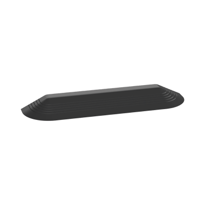 Tapa Final Para Canaleta de Piso AFR4BCBL6, Material PVC Rígido, Color Negro | AFR4ECBL