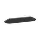 Tapa Final Para Canaleta de Piso AFR4BCBL6, Material PVC Rígido, Color Negro | AFR4ECBL