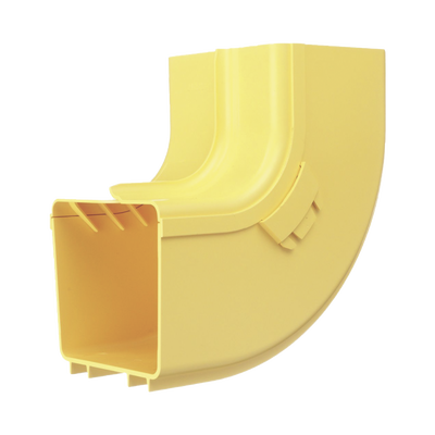 Bajada Vertical Interior de 90º con Tapa, Para uso con Canaletas 4X4 FiberRunner™, Color Amarillo | FRIVRA4X4LYL