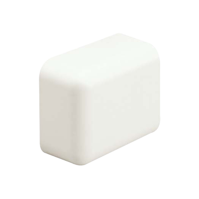 Tapa Final, para uso con canaleta LD10, material ABS, Color Blanco Mate | ECF10IW-X
